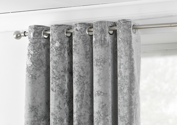 Verona Eyelet, Silver - Ready Made Curtains - Image 9